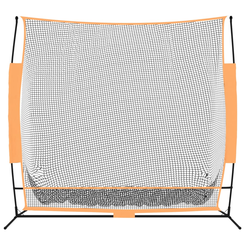 Rede p/ treino de golfe 215x107x216cm poliéster preto e laranja