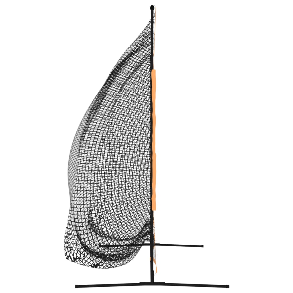 Rede p/ treino de golfe 215x107x216cm poliéster preto e laranja