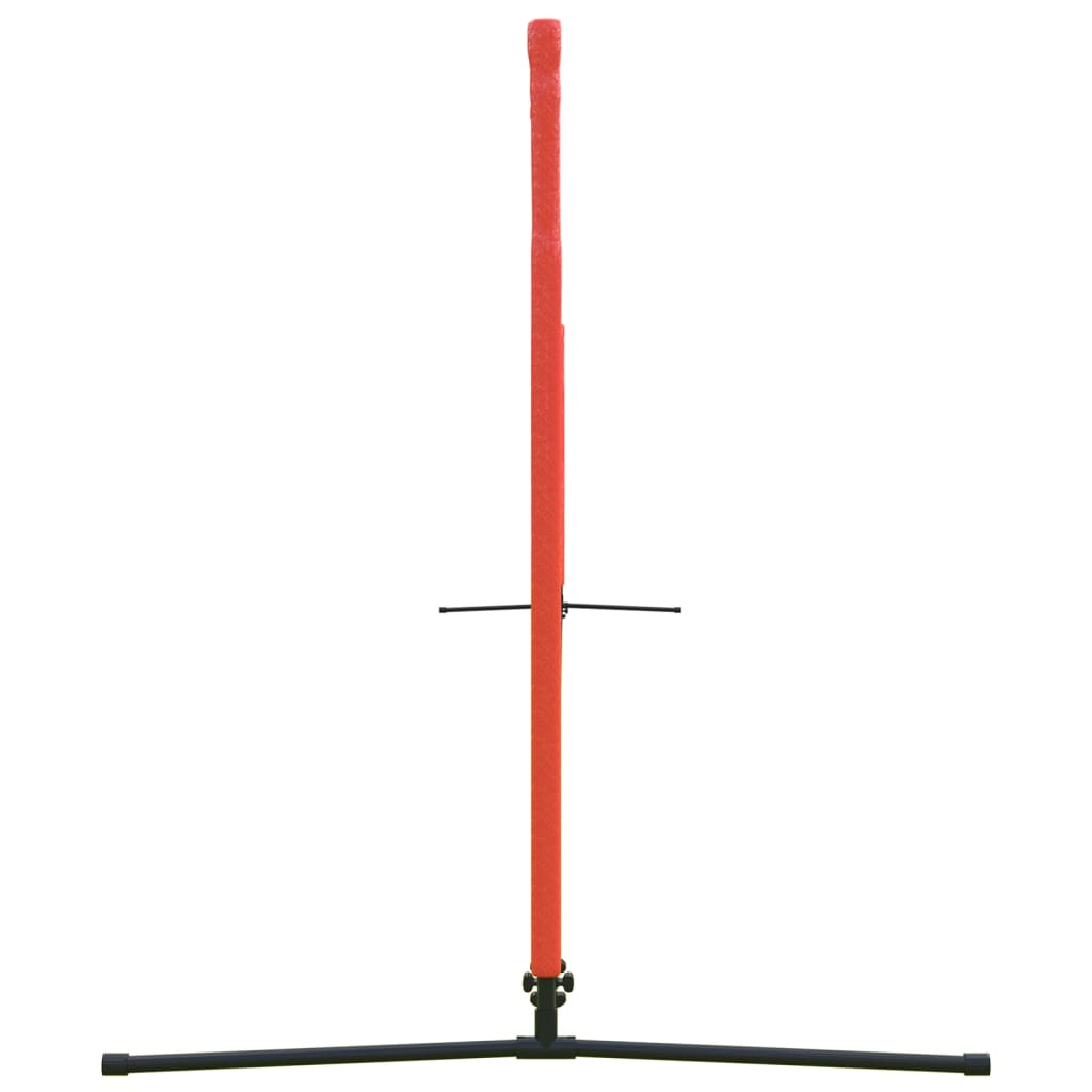 Rede de ténis 500x100x87 cm poliéster preto e vermelho