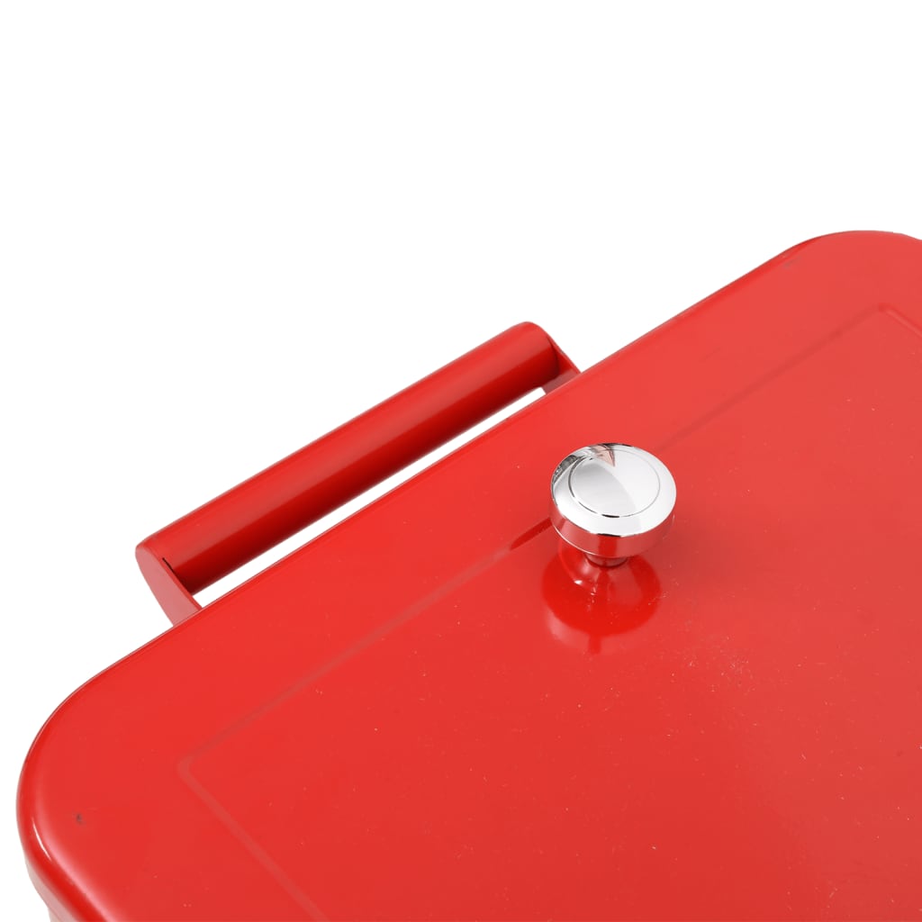 Carrinho refrigerador com rodas 92x43x89 cm vermelho