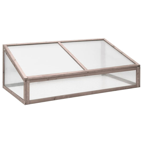 Estufa 110x58,5x39 cm madeira de abeto cinzento