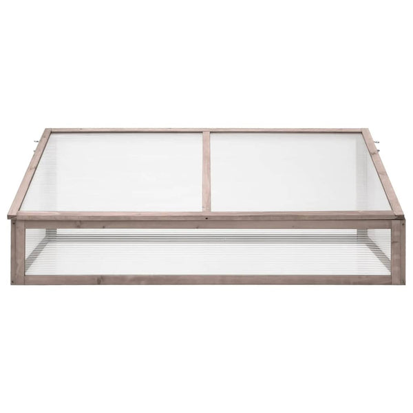 Estufa 110x58,5x39 cm madeira de abeto cinzento