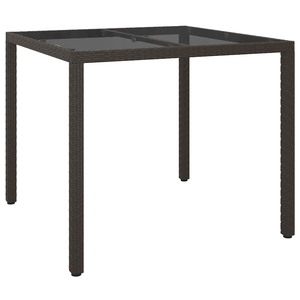 Mesa de Jantar para Jardim Castanho 90 x 90 x 75 cm
