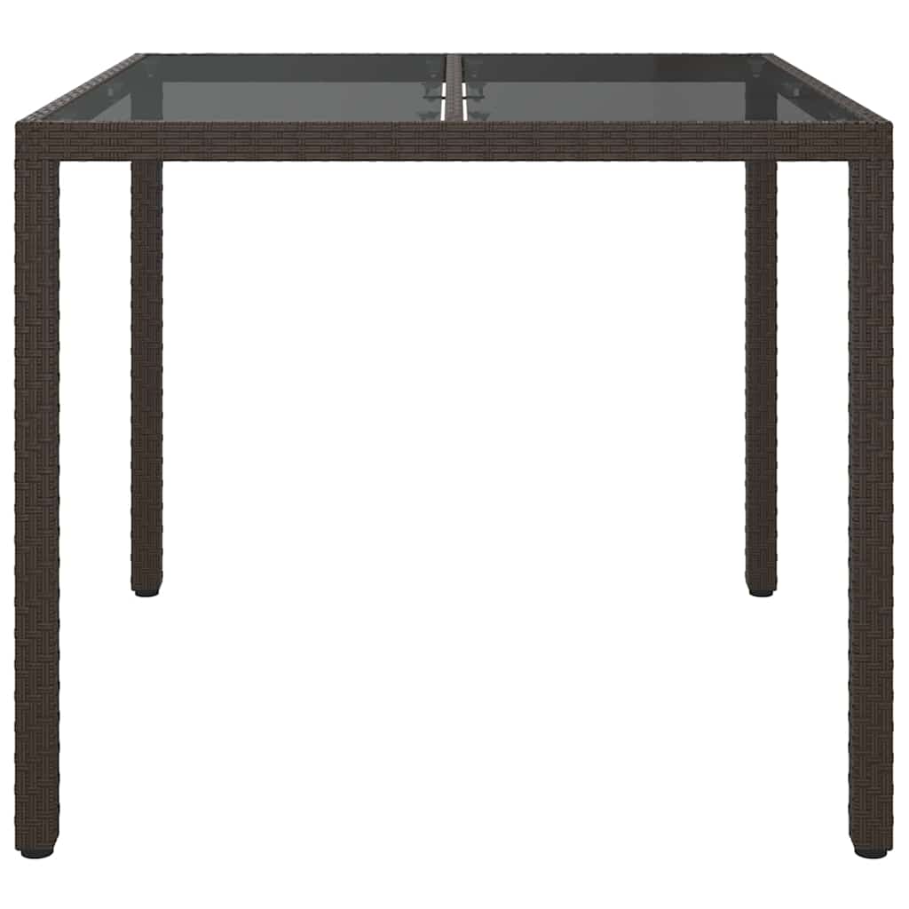 Mesa de Jantar para Jardim Castanho 90 x 90 x 75 cm