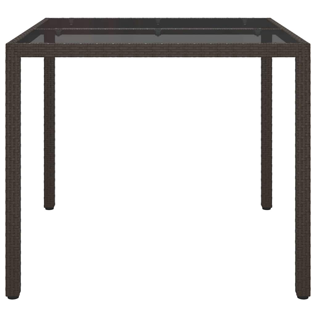 Mesa de Jantar para Jardim Castanho 90 x 90 x 75 cm