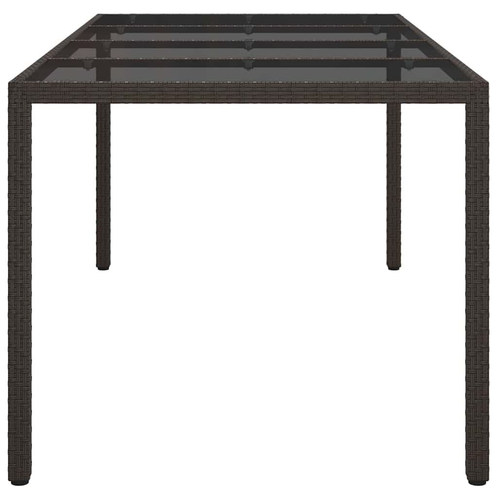 Mesa de Jantar para Jardim Castanho 190 x 90 x 75 cm