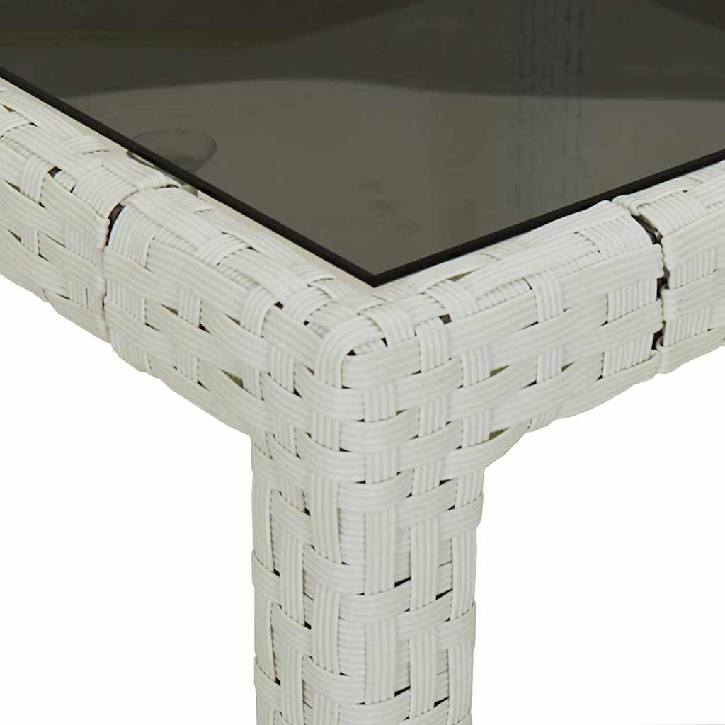 Mesa de Jantar para Jardim Branco 190 x 90 x 75 cm