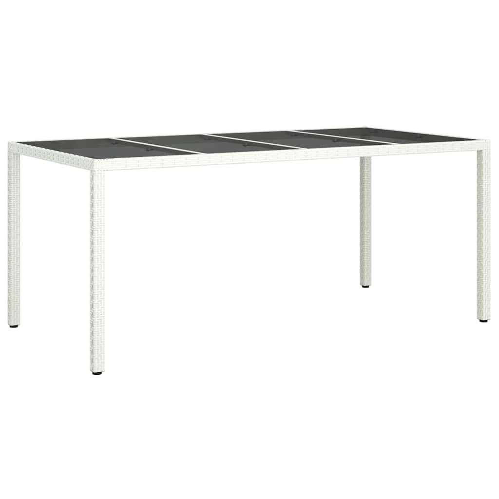 Mesa de Jantar para Jardim Branco 190 x 90 x 75 cm