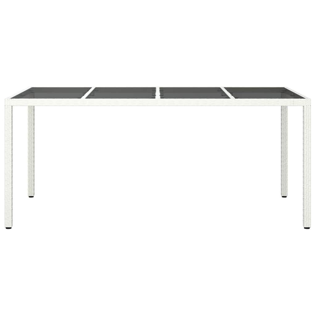 Mesa de Jantar para Jardim Branco 190 x 90 x 75 cm