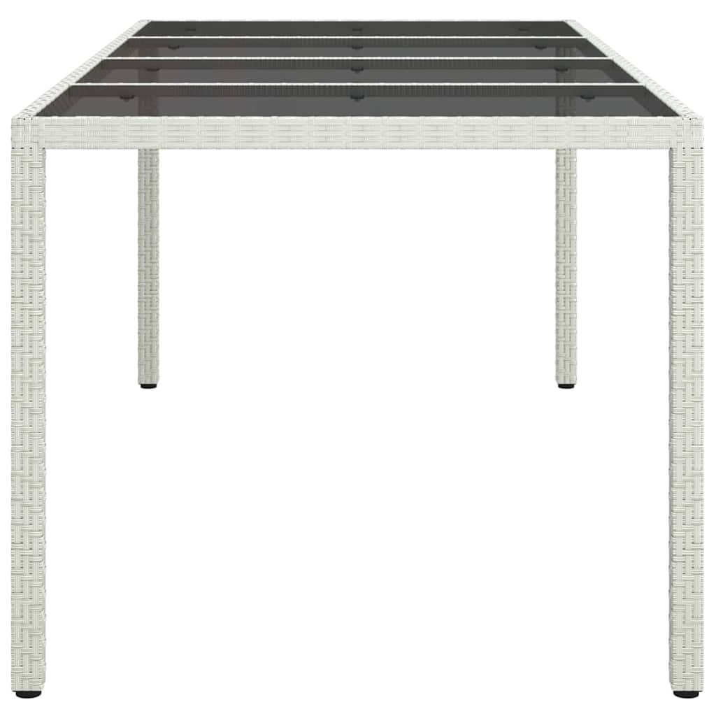 Mesa de Jantar para Jardim Branco 190 x 90 x 75 cm