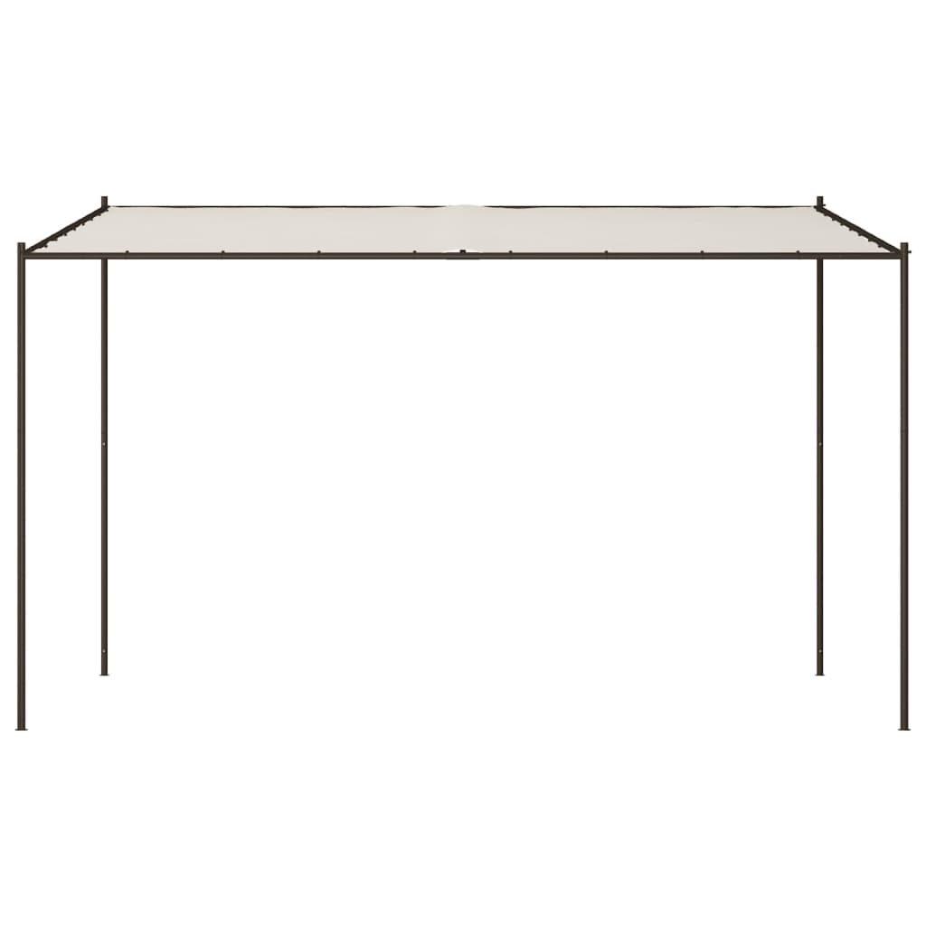 Gazebo 4x4 m 180 g/m² tecido e aço branco