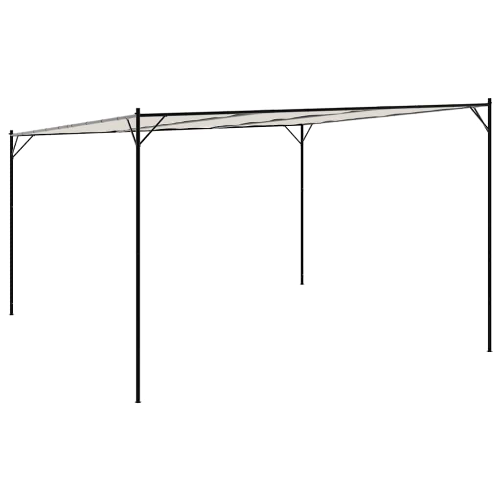 Gazebo 4x4 m 180 g/m² tecido e aço branco