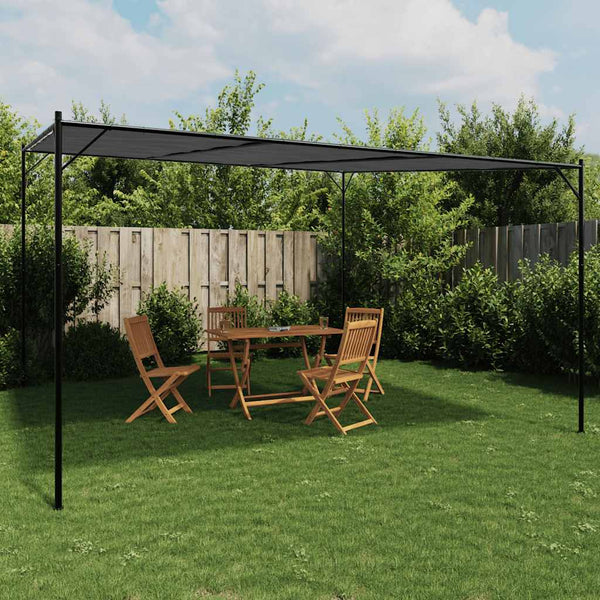 Gazebo -  4x4 m - 180 g/m² - Tecido e Aço Antracite