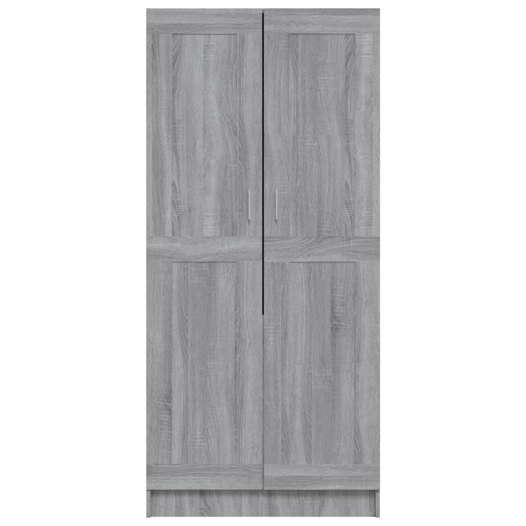 Roupeiro 82,5x51,5x180 cm derivados de madeira cinzento sonoma