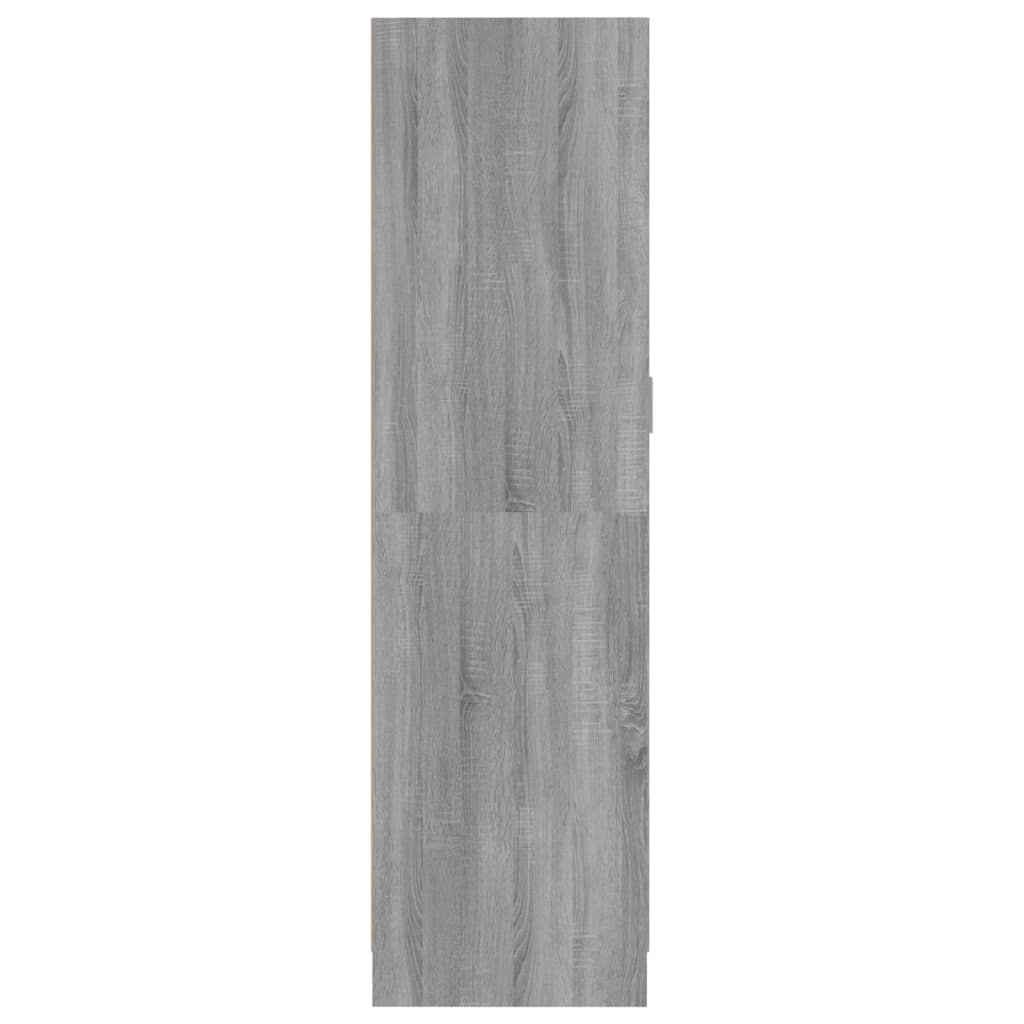 Roupeiro 82,5x51,5x180 cm derivados de madeira cinzento sonoma