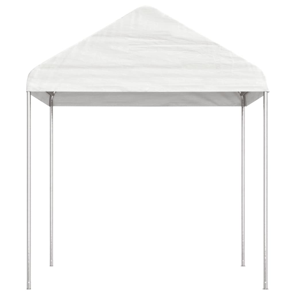 Gazebo com telhado 8,92x2,28x2,69 m polietileno branco