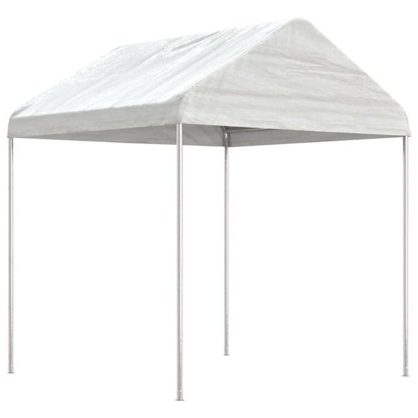 Gazebo com telhado 15,61x2,28x2,69 m polietileno branco