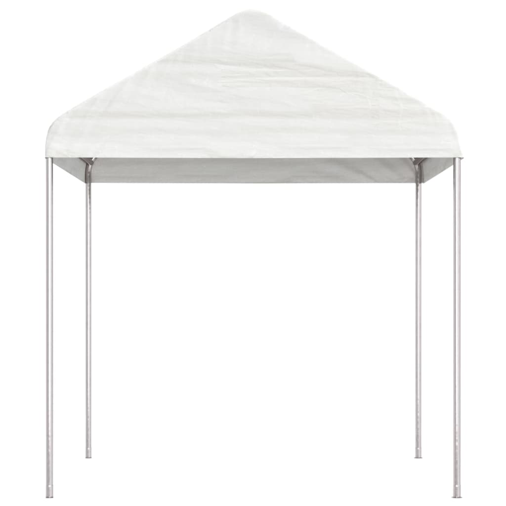Gazebo com telhado 17,84x2,28x2,69 m polietileno branco