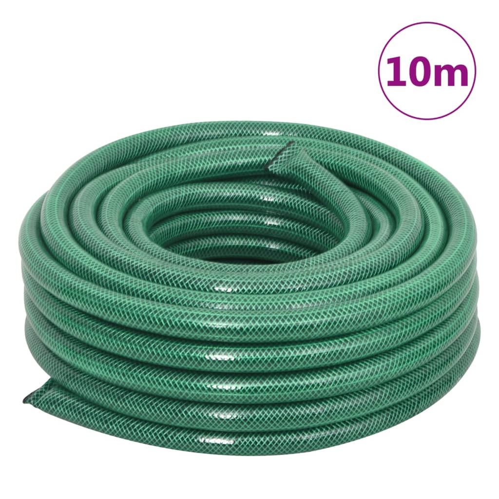 Mangueira de jardim com conjunto de encaixe 0,75" 10m PVC verde