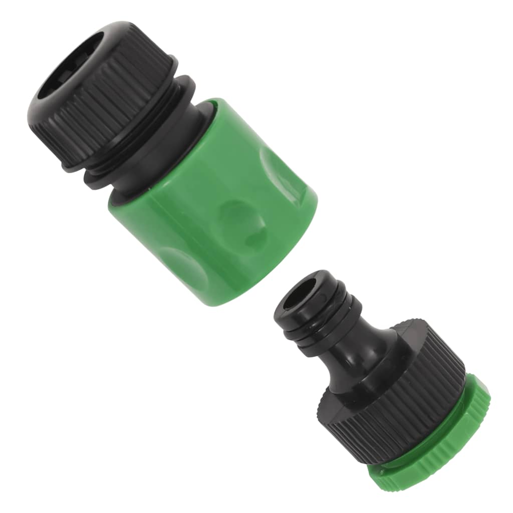 Mangueira de jardim com conjunto de encaixe 0,75" 10m PVC verde