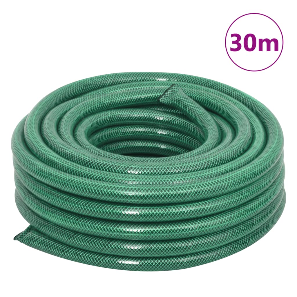 Mangueira de jardim com conjunto de encaixe 0,75" 30m PVC verde