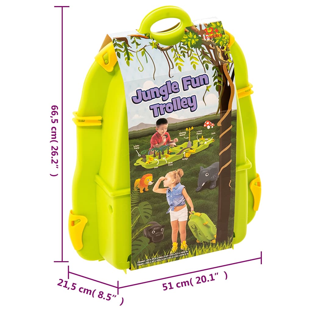 Carrinho de brincar na água selva 51x21,5x66,5cm polipropileno