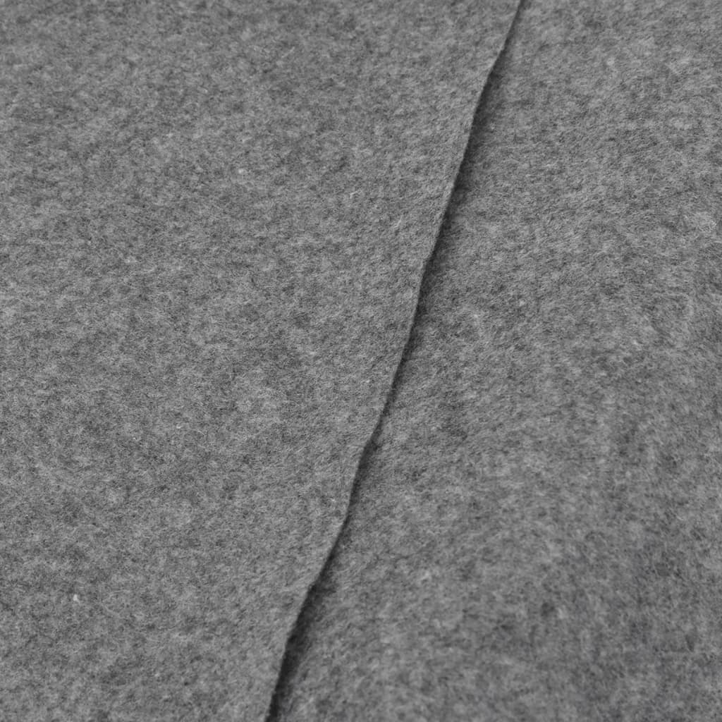 Pano para chão de piscinas Ø550 cm poliéster geotêxtil cinza