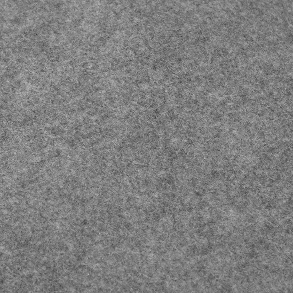 Pano para chão de piscinas 300x220 cm poliéster geotêxtil cinza