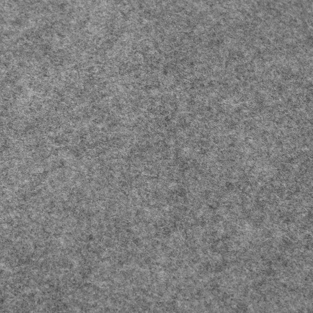 Pano para chão de piscinas 420x220 cm poliéster geotêxtil cinza