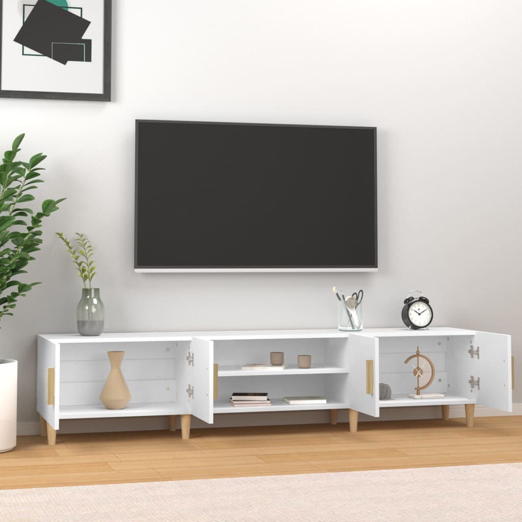 Móvel p/ TV 180x31,5x40 cm derivados de madeira branco