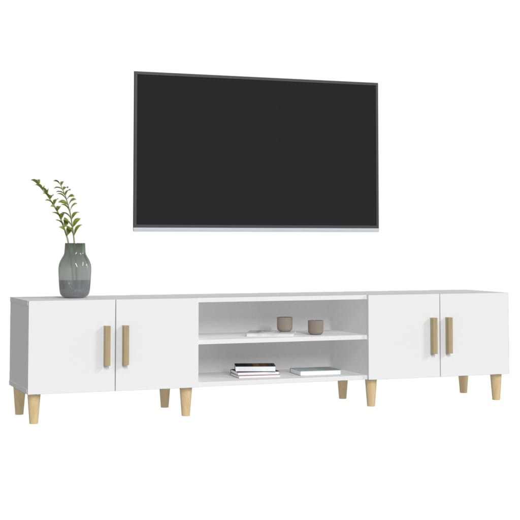 Móvel p/ TV 180x31,5x40 cm derivados de madeira branco