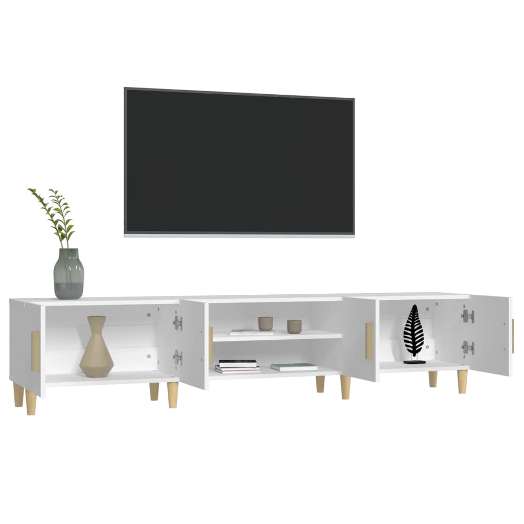Móvel p/ TV 180x31,5x40 cm derivados de madeira branco