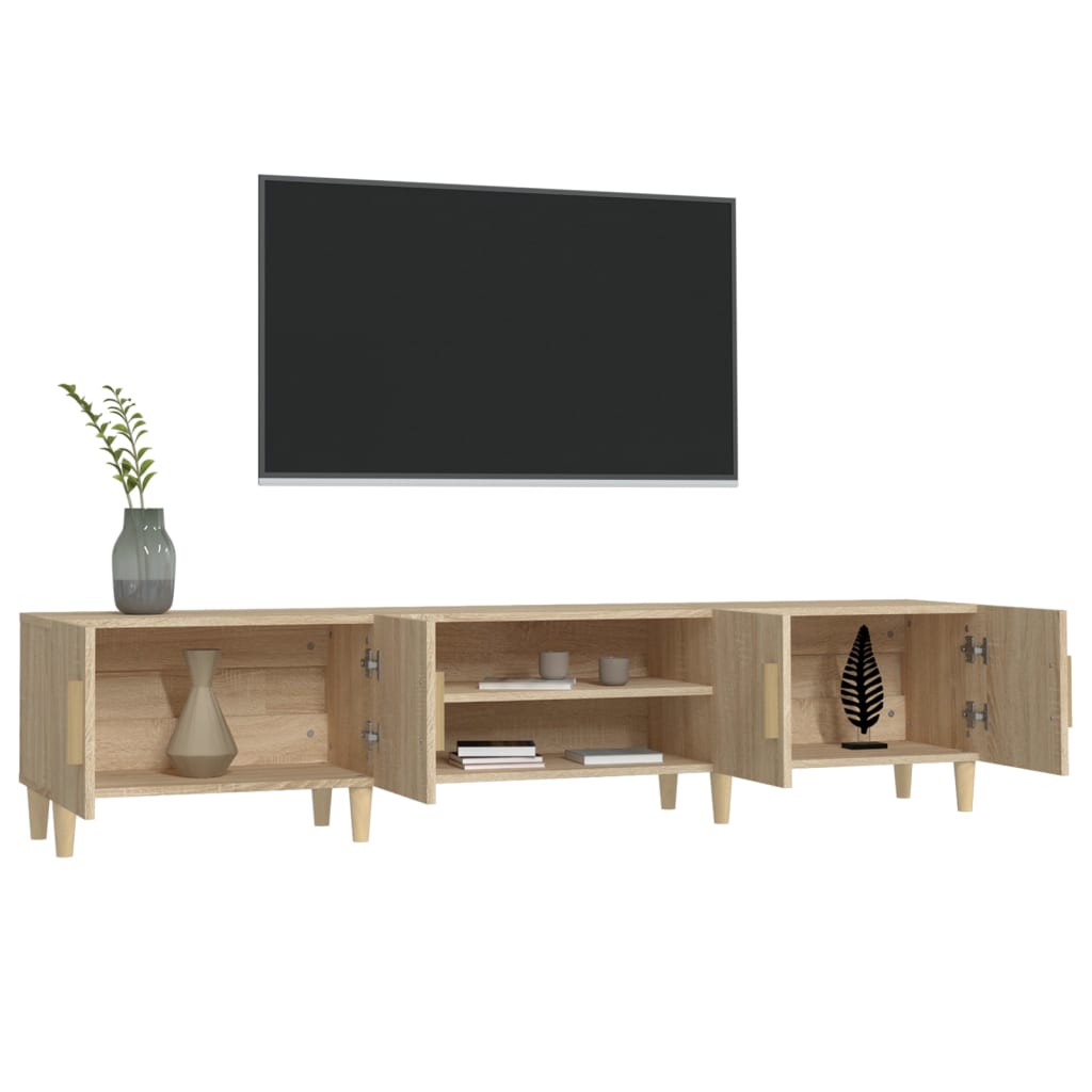 Móvel de TV 180x31,5x40 cm derivados de madeira carvalho sonoma