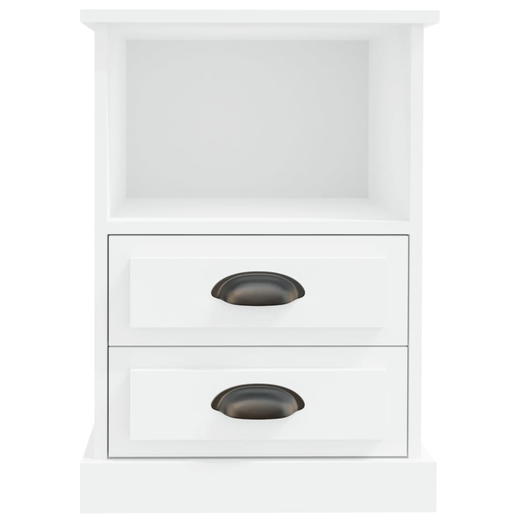 Mesas de cabeceira 2 pcs 43x36x60 cm branco