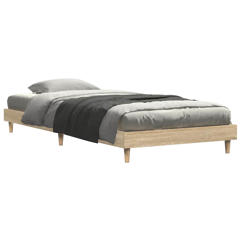 Estrutura cama s/ colchão derivados de madeira carvalho sonoma
