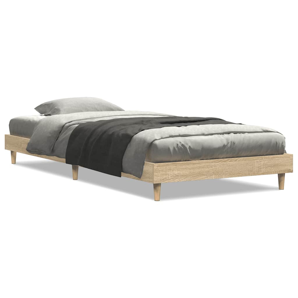 Estrutura cama s/ colchão derivados de madeira carvalho sonoma