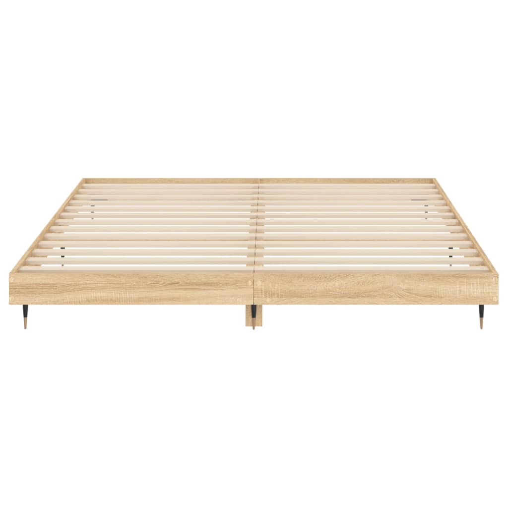 Estrutura cama s/ colchão derivados de madeira carvalho sonoma