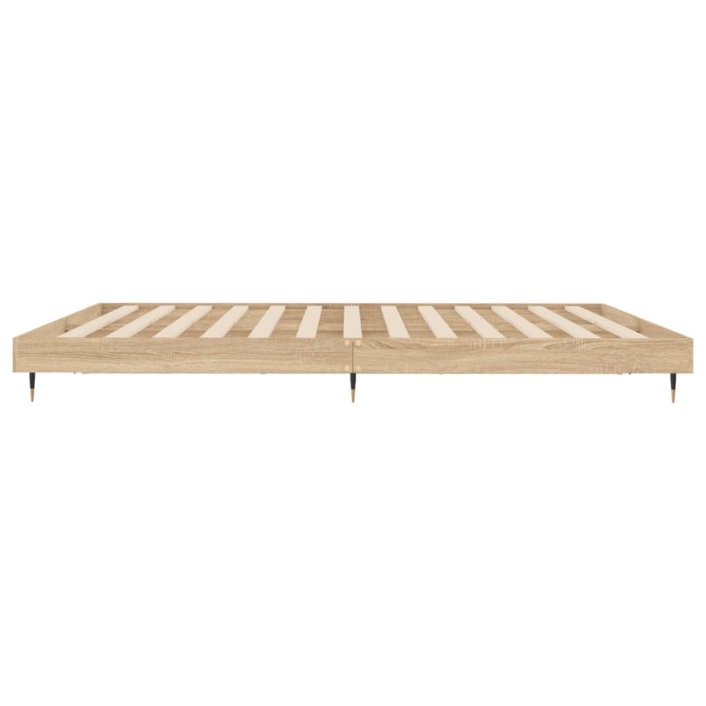 Estrutura cama s/ colchão derivados de madeira carvalho sonoma