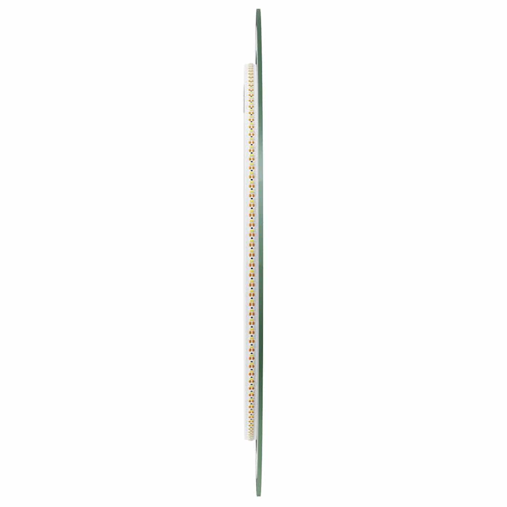 Espelho de casa de banho com luzes LED redondo 50 cm