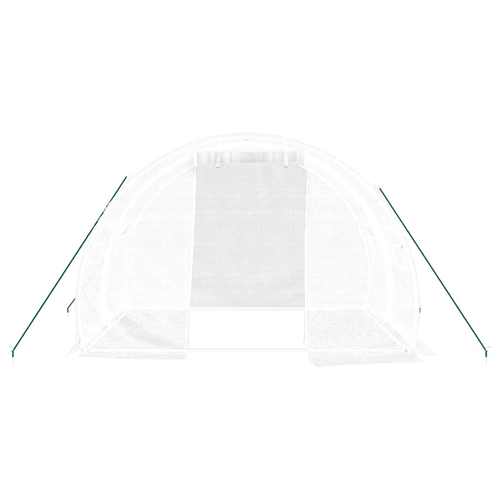 Estufa com estrutura de aço 6 m² 3x2x2 m branco