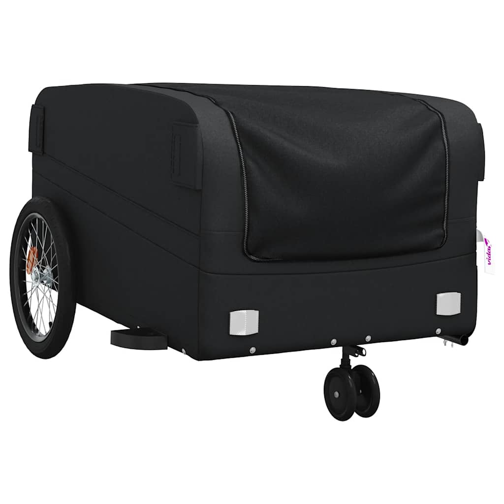 Reboque para bicicleta 45 kg ferro preto