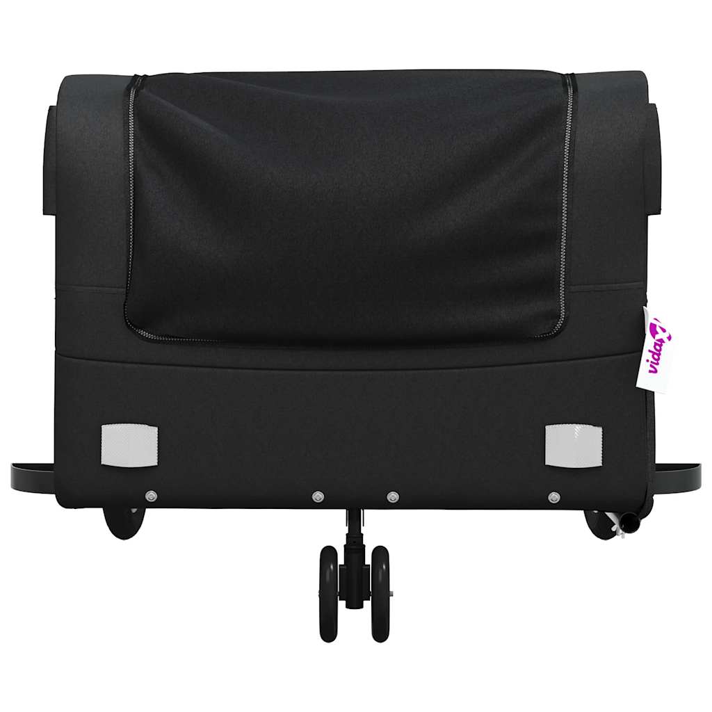 Reboque para bicicleta 45 kg ferro preto