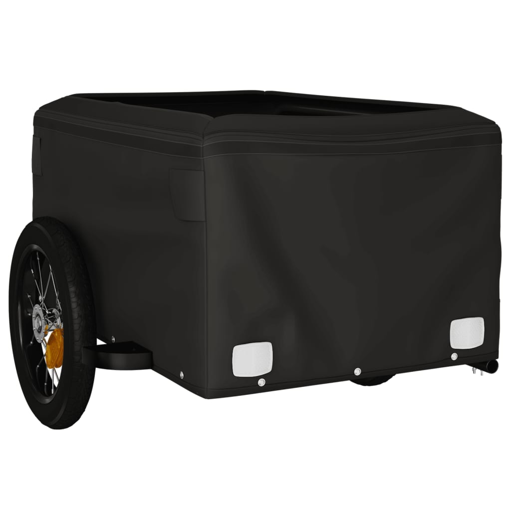 Reboque para bicicleta 30 kg ferro preto e vermelho
