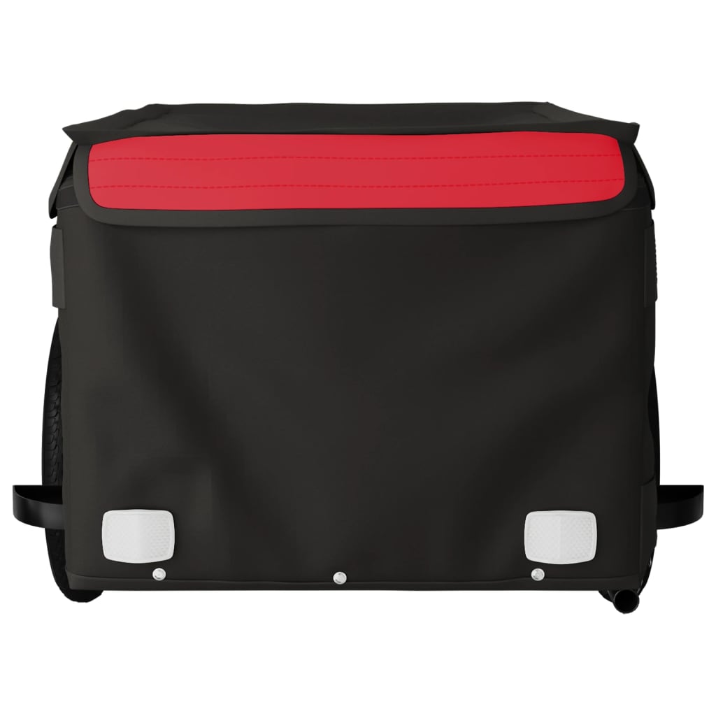 Reboque para bicicleta 30 kg ferro preto e vermelho