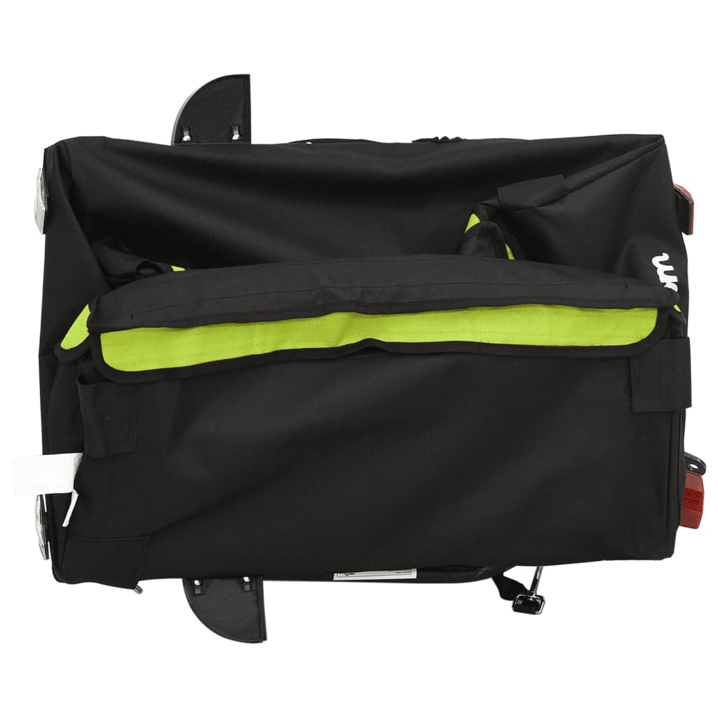Reboque para bicicleta 30 kg ferro preto e verde
