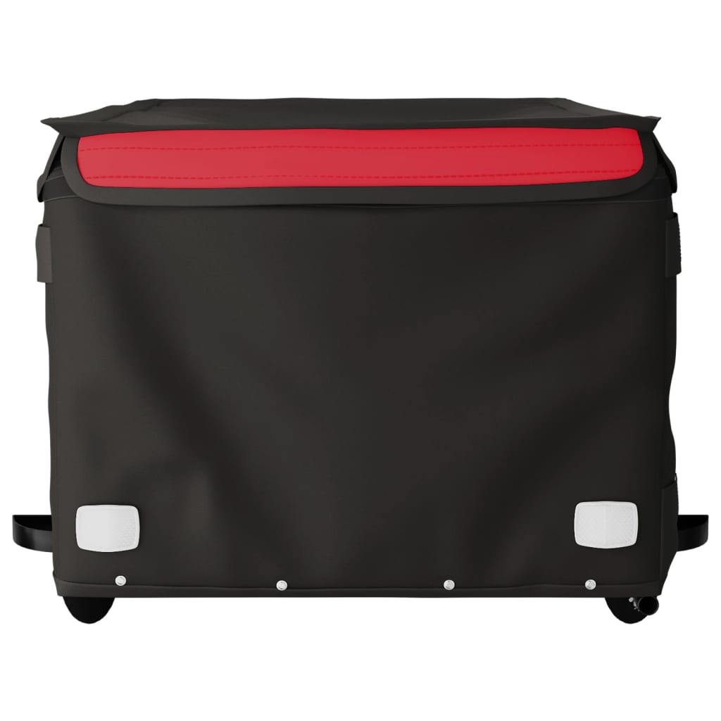 Reboque para bicicleta 45 kg ferro preto e vermelho
