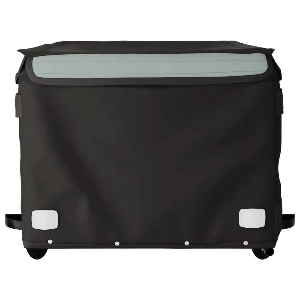 Reboque para bicicleta 45 kg ferro preto e cinza