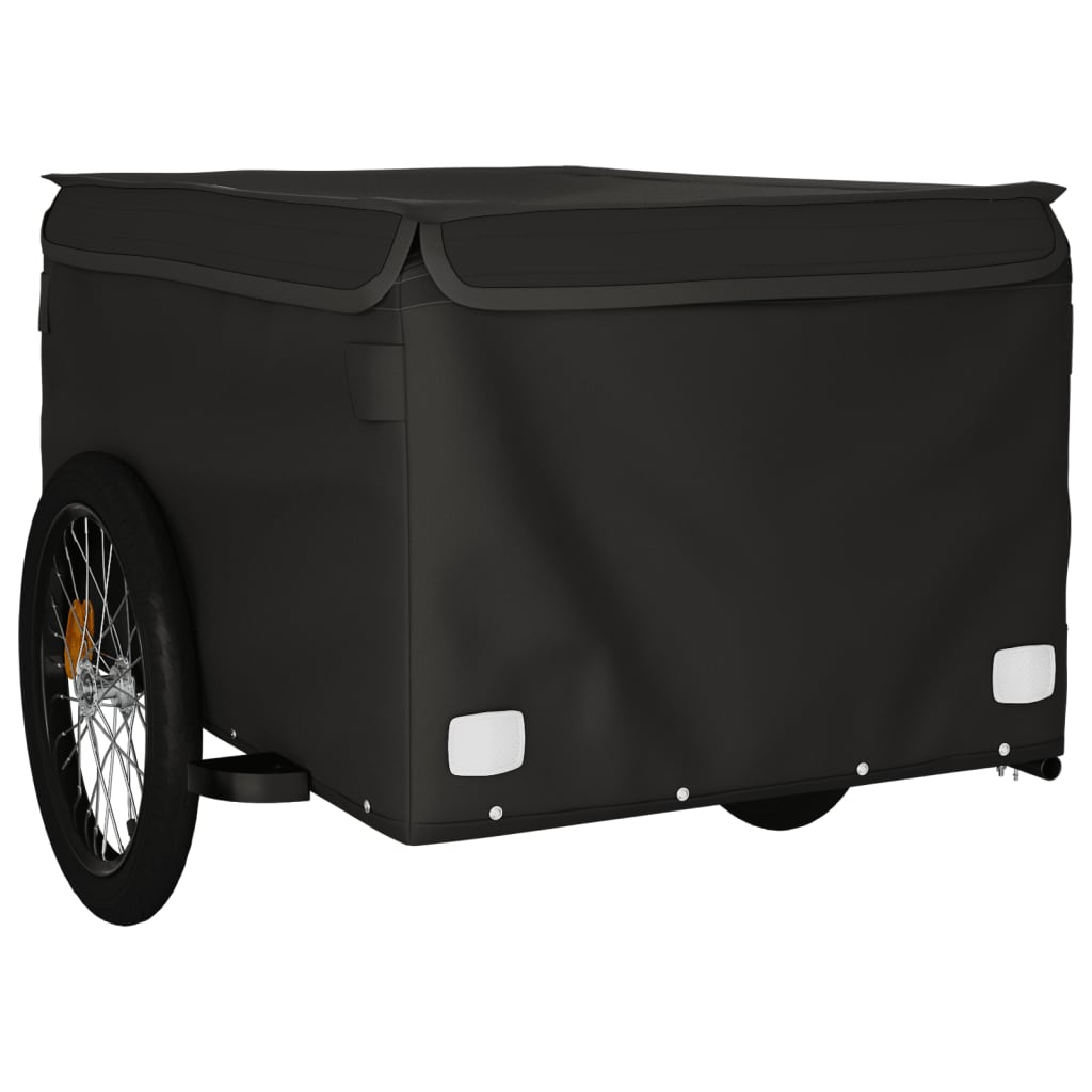 Reboque para bicicleta 45 kg ferro preto