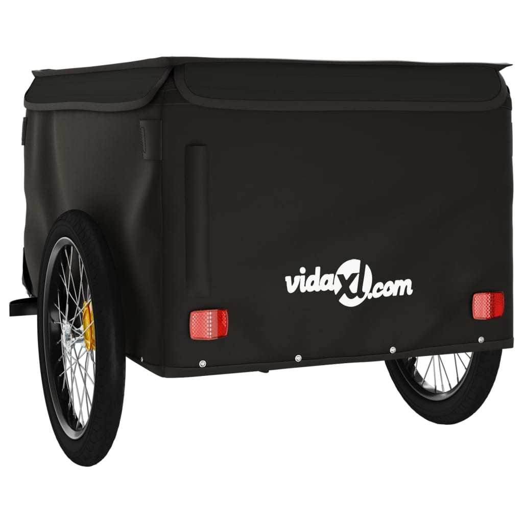 Reboque para bicicleta 45 kg ferro preto