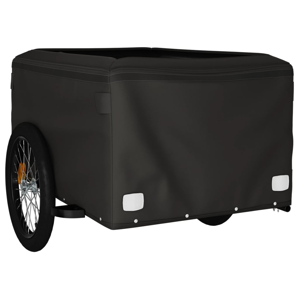 Reboque para bicicleta 45 kg ferro preto e verde